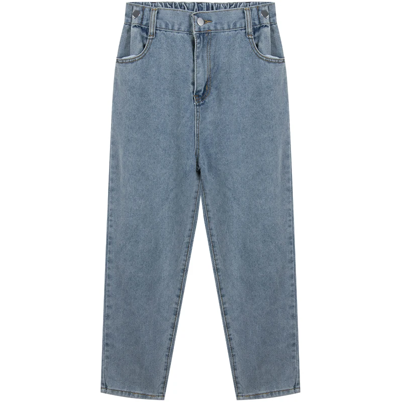 

White Pants Women's Korean-Style High Waist Slimming Casual Straight Pants Large Size Loose All-Matching Cropped Harem Pants