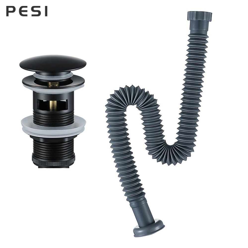 Ловушка для бутылок латунный Слив ванной комнаты сифонная труба раковины с/без