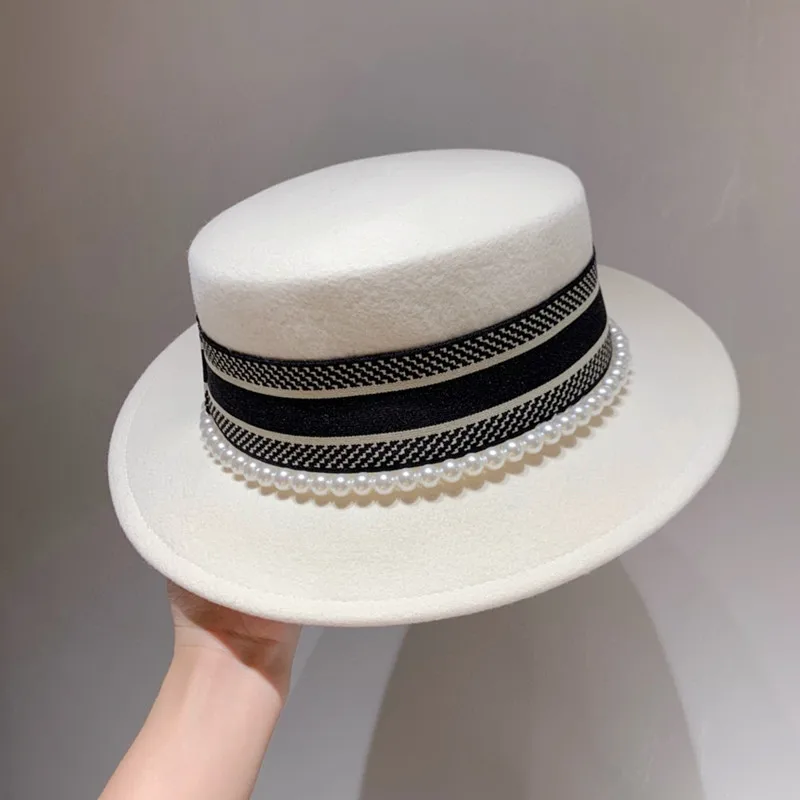 

Moment 2020 autumn winter new woolen top hat,super goddess style.