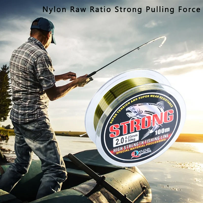 100 м фторуглеродная желтая леска Лидер Провод рыболовный шнур аксессуары