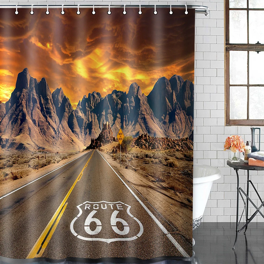mtmety american 66 route shower curtain bathroom waterproof shower curtains sexy girl curtains in the bathroom bath screens free global shipping
