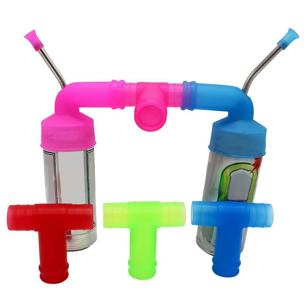 T Образная Трубка для питья пива двойная бутылка соединитель напитков вечеринок