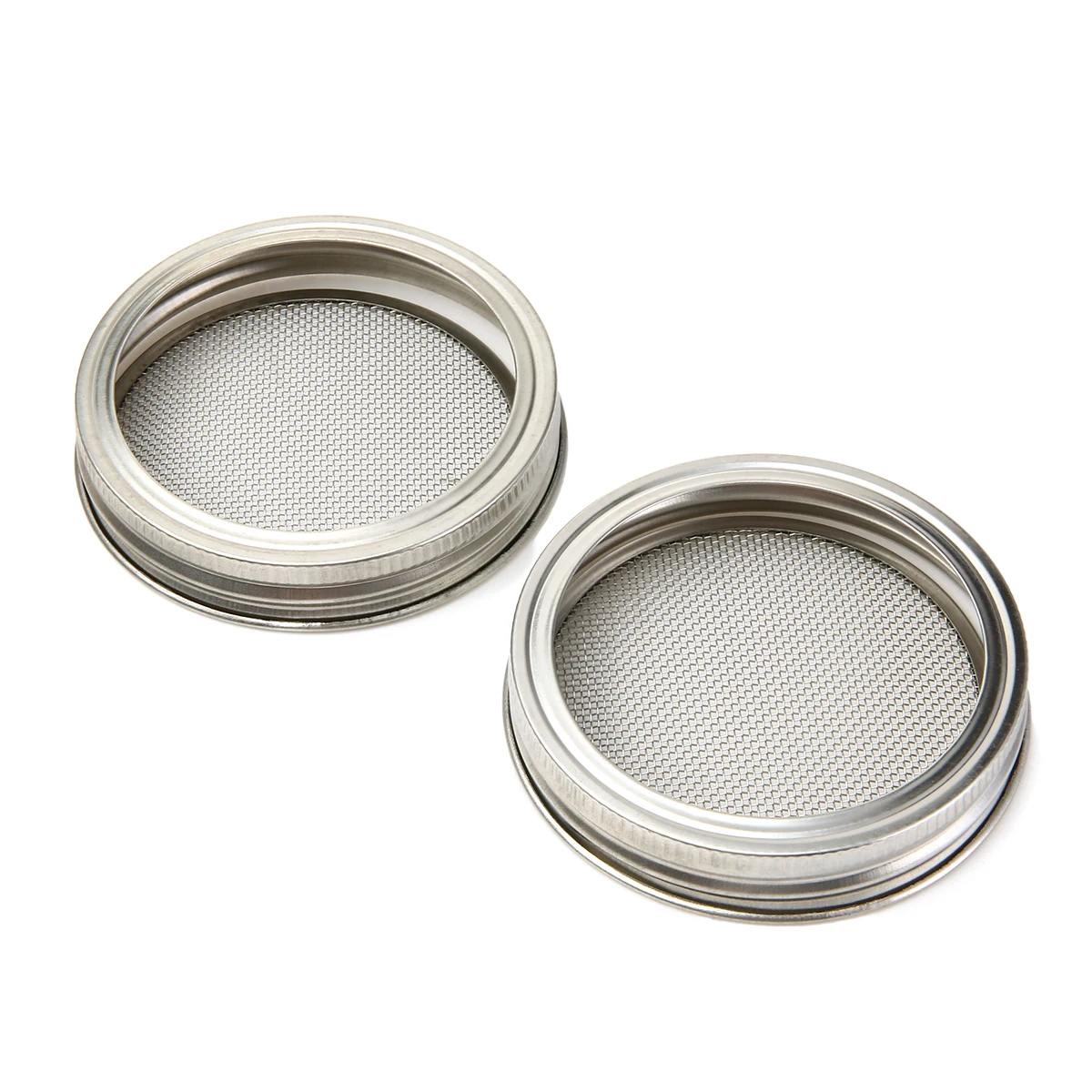 2 шт. многофункциональные колпачки из нержавеющей стали для просеивания муки |