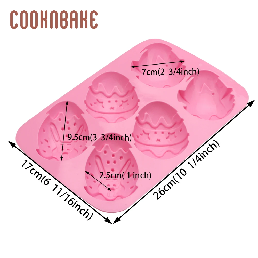 COOKNBAKE большая силиконовая форма для шоколадных конфет пасхальный торт