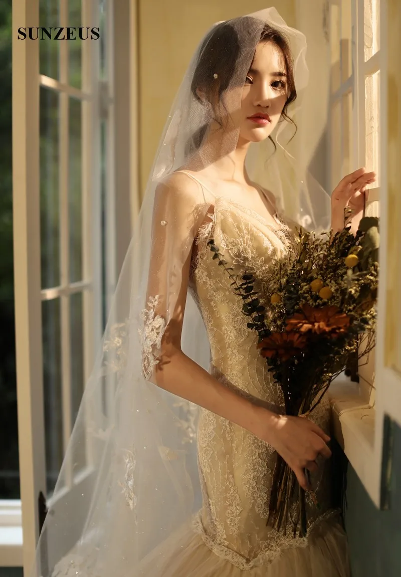 2019 свадебная вуаль 4 метра длинный Блестящий тюль на голову с аппликацией жемчуг