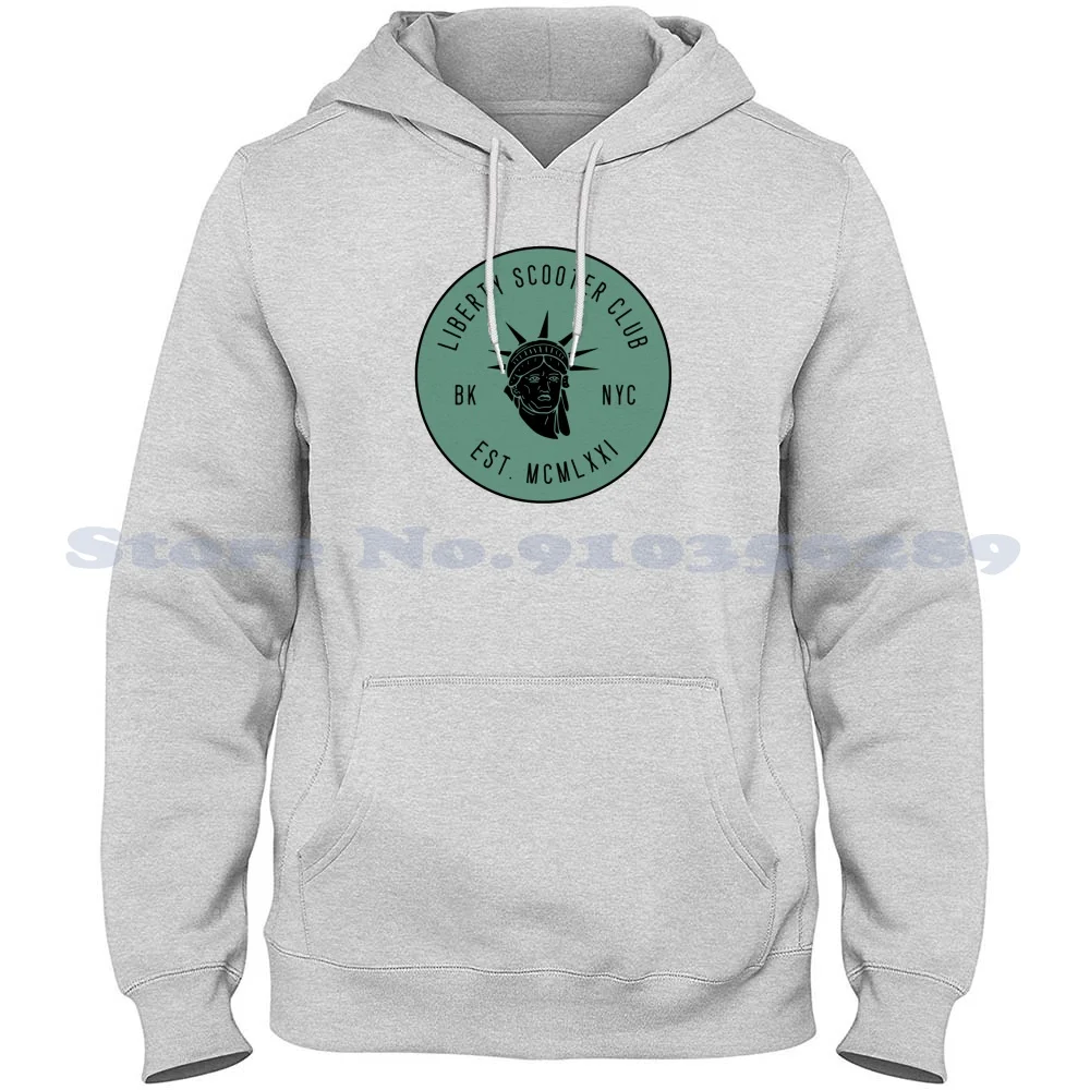 

Liberty Scooter Club Long Sleeve Hoodie Sweatshirt Statue Of Liberty Liberty New York New York Brooklyn Bronx Staten Island