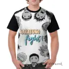 Забавный Графический Мужская футболка с рисунком футболки школьной волейбольной команды (Karasuno бой! Haikyuu! Женская футболка с коротким рукавом, повседневные футболки