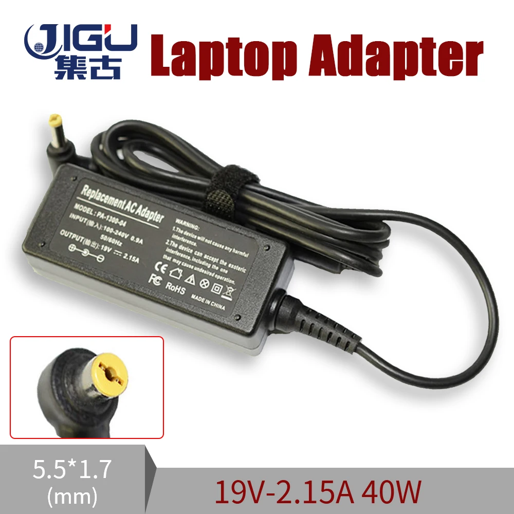 

Зарядное устройство для ноутбука Acer Aspire One 5,5 1,7 751 521 522 H 533 751 Series, 19 в, 756 А, 725 * мм, 40 Вт