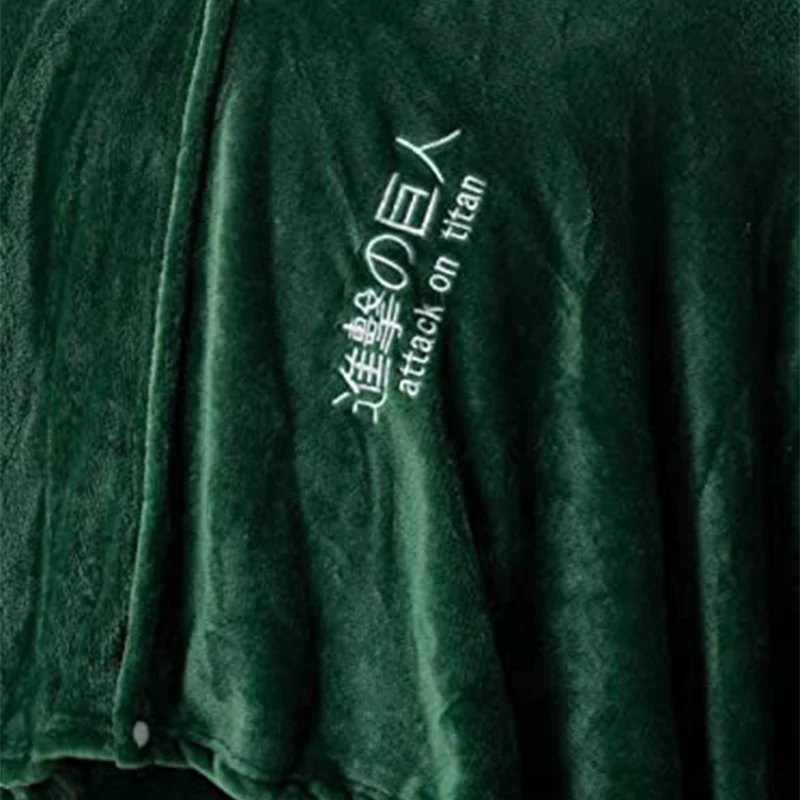 

Attack on Titan Blanket Cloak Shingeki No Kyojin Survey Corps Cosplay Hoodie Cape Flannel Costume