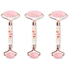 3 шт., роликовый массажер для лица, натуральный аметист, нефрит