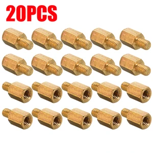 Материнская плата Mayitr M3 6 + 4 мм O4L0, латунная шестиугольная прокладкашайба для материнской платы ПК, 20 шт.