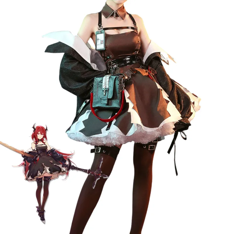 

Game Arknights Surtr Cosplay Costume Woman Dress Christmas Outfits Game Surtr Cosplay Costumes Sets Clothes