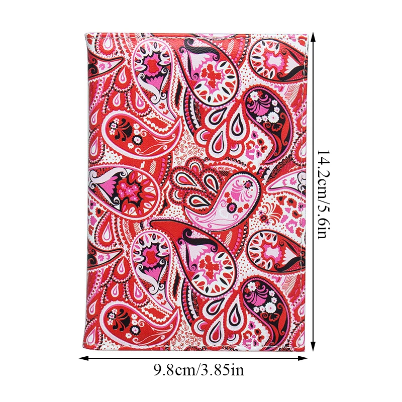 

Travel Accessories Vintage Printed Passport Holder ID Cover Women Men Portable Bank Card Passport Business Leather Wallet Case