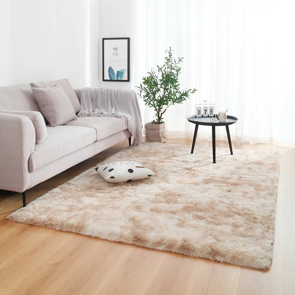 Нескользящие напольные коврики серый ковер крашеные плюшевые мягкие ковры для