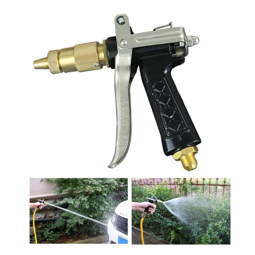 

Car Wash Nozzle Heavy Duty High Pressure Spray Water Garden Hose Nozzle for Car Wash Watering Plants Deck or Sidewalk Cleaning