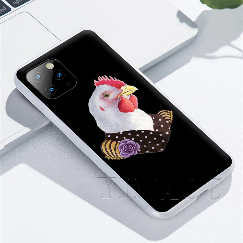 Чехол для телефона YIMAOC с рисунком курицы iPhone 11 Pro XS X XR Max 8 7 6 6S Plus SE 5S | Мобильные