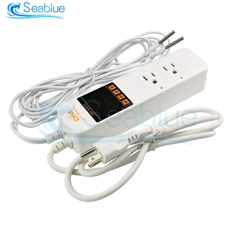 ac85 250v 10a dm 808tt dual temperature control socket temperature humidity controller meter intelligent electronic socket free global shipping