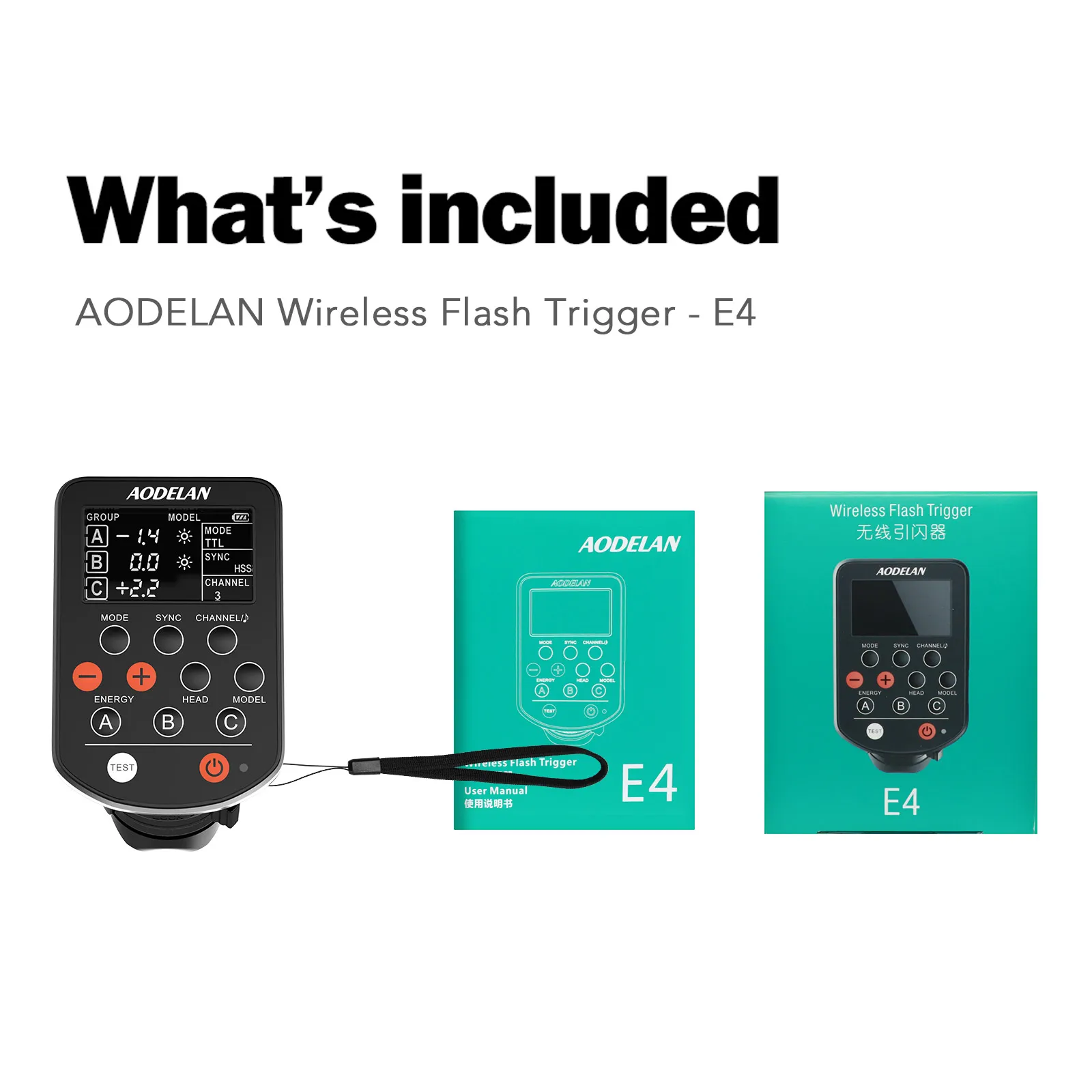 Беспроводной триггер вспышки AODELAN E4 TTL для Profoto A1 A1X B2 B10 B1X D1 D2 Pro-10 Заменяет пульт