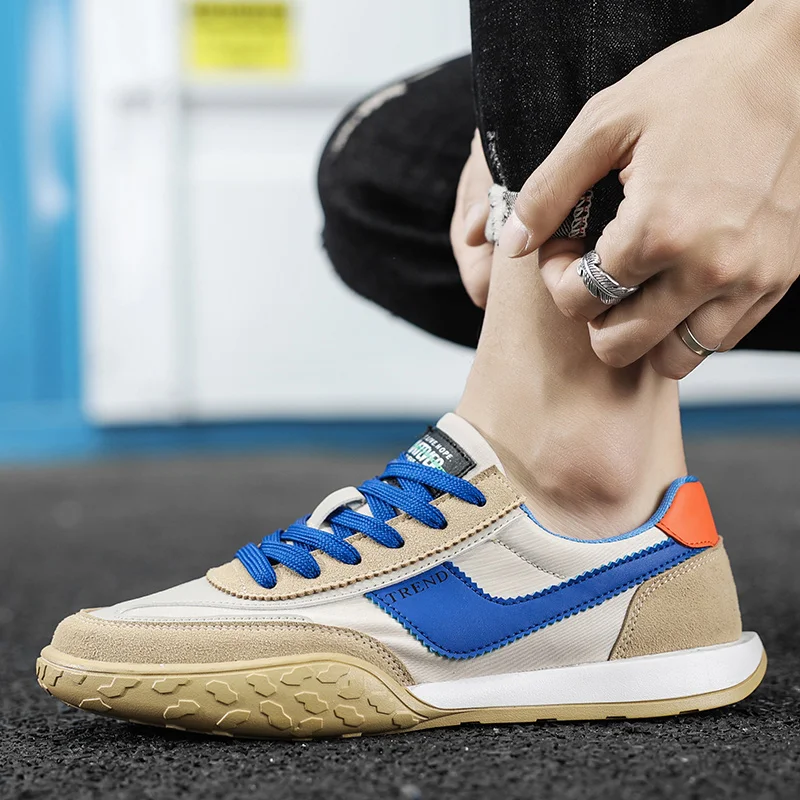 

2021 New Men Lace Up Sneakers Fashion Casual Shoes For Mens Comfortable Flats Shoes Man Hard-Wearing Men Walking Shoes