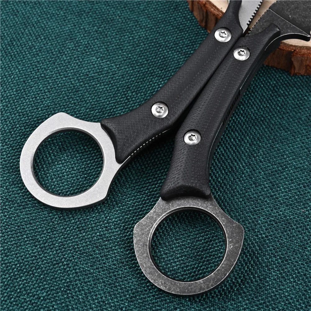 Тактический керамбит с рукояткой из материала G10 туристическое оружие для