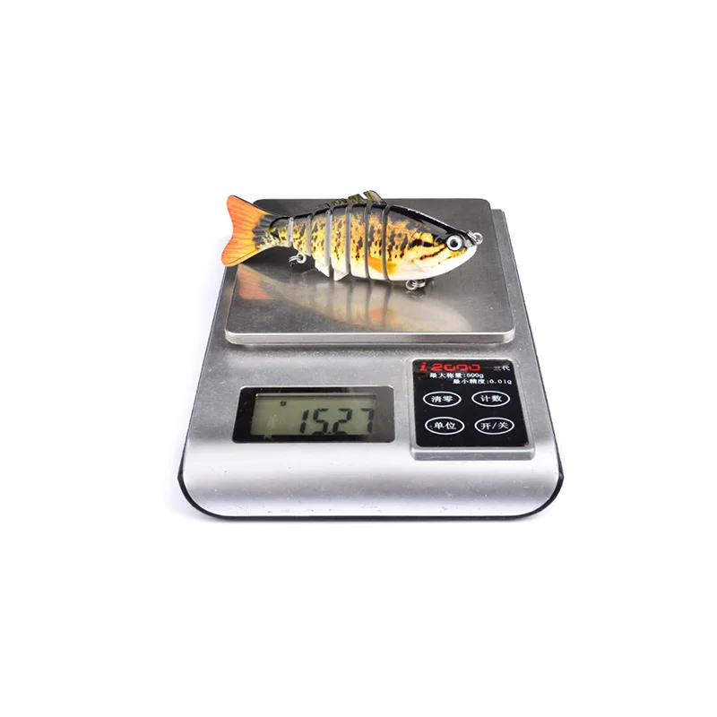 Имитация настоящей рыбы плавающая приманка 7 сегментов Swimbait тяжелая медленная 5