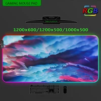 Rgb Desk Mat Table Mats Large Mouse Pad Art 1200x600 Game Setup Computer Led Gamer Pc Gaming Room Accessories Mousepad 1000x500