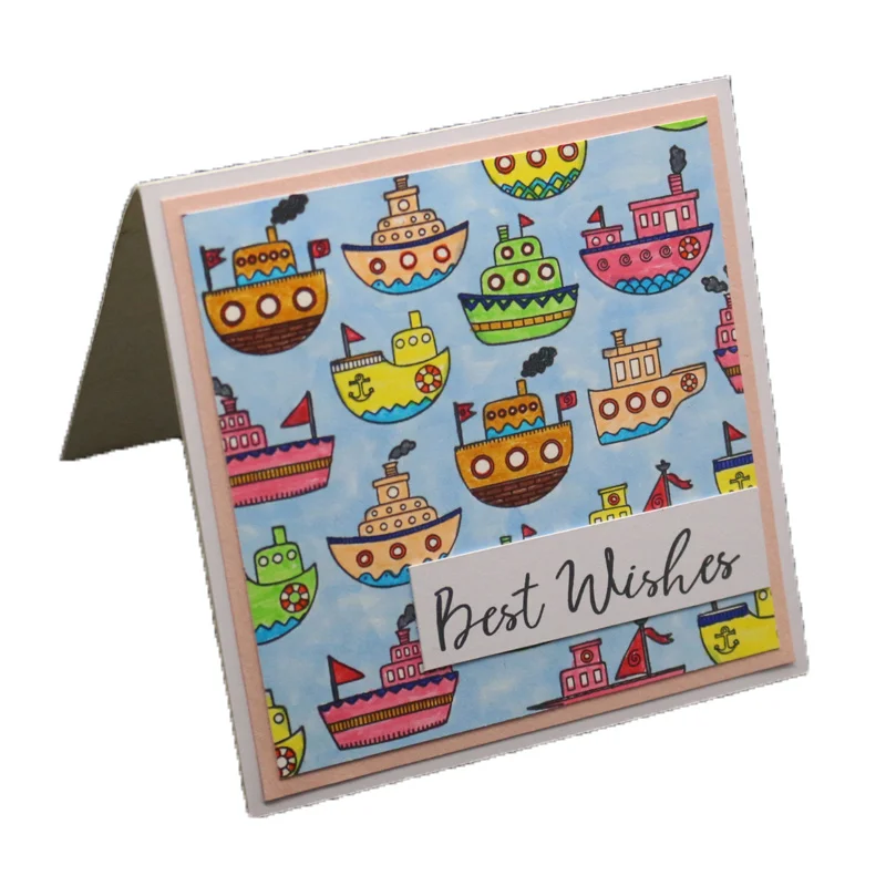 Прозрачный силиконовый штамп с лодкой для скрапбукинга украшение рукоделия