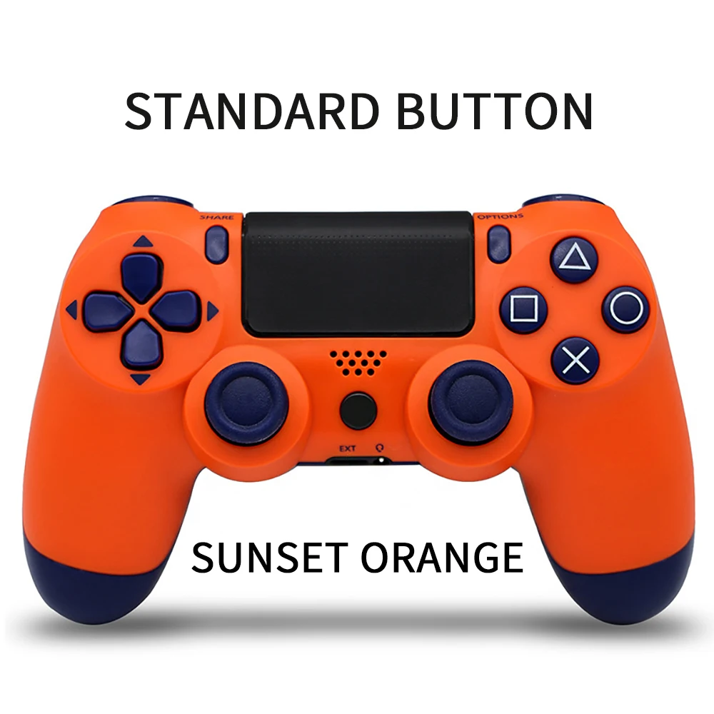 Bluetooth Беспроводной джойстик для PS4 контроллер подходит для Игровые приставки 4 консоль для Игровые приставки Dualshock 4 геймпад для PS3 консоли геймпад джойстик для gamepad геймпад для пк для PS4 - Цвет: type2 Sunset Orange