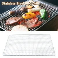 stainless steel bbq grill grate grid wire mesh outdoor picnic party barbecue rack cooking bakery kitchen gadgets net