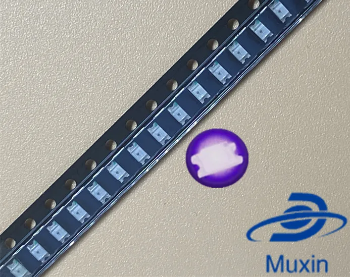 100 шт. 1206 фиолетовая/ультрафиолетовая smd супер яркая лампа светоизлучающие диоды