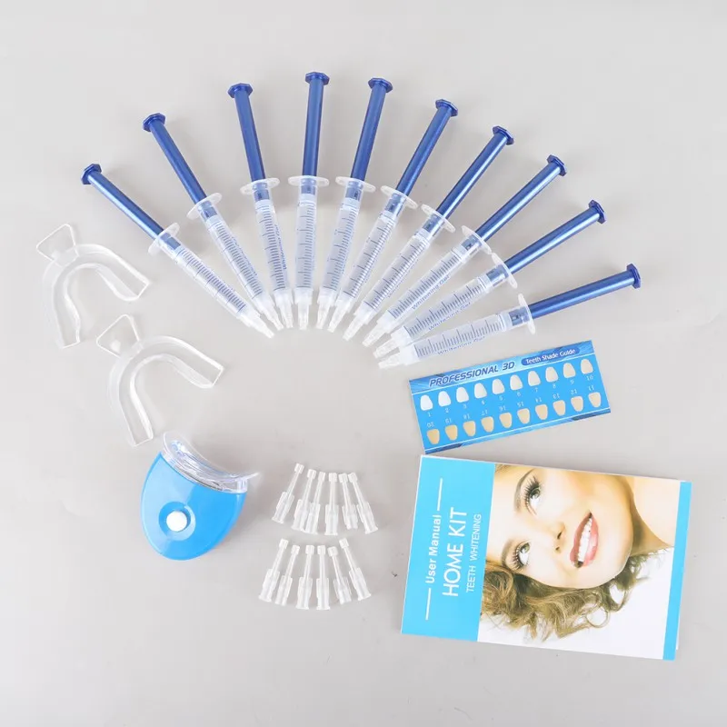 

LED Teeth Whitening Sets Peroxide Dental Bleaching System Oral Gel Kit Tooth Whitener Dental Tool US Shipping