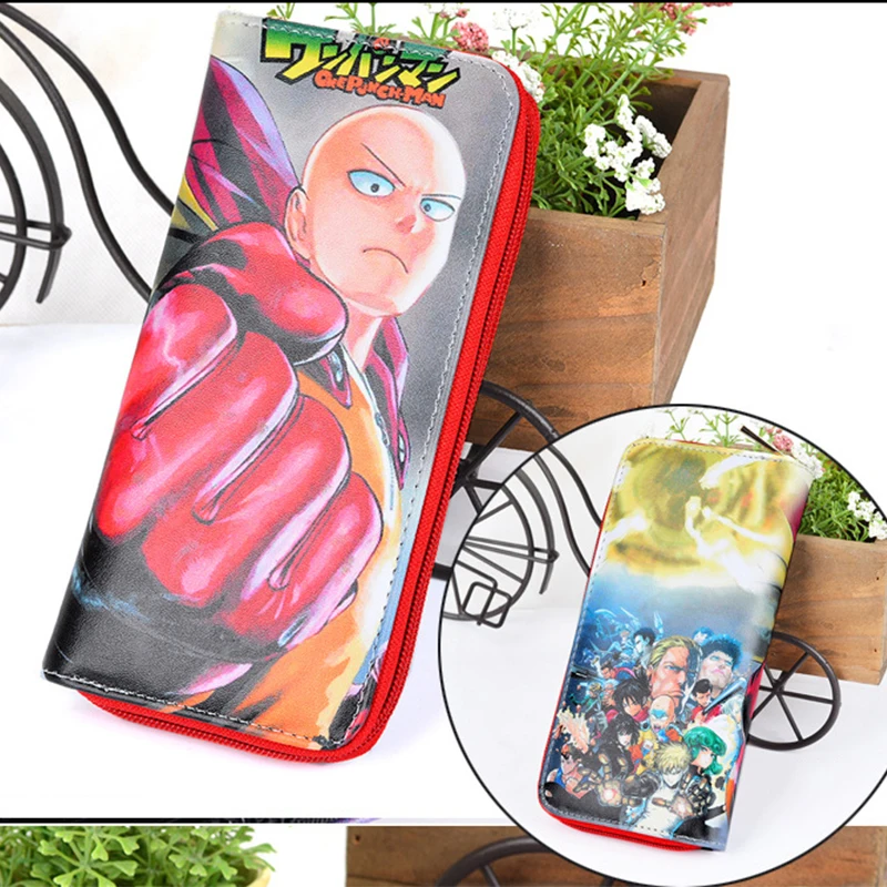 High Quality Cartoon Anime Cosplay One Punch Man Wallet Card Holder Zipper Purse Dollar Price 3 Styles | Багаж и сумки