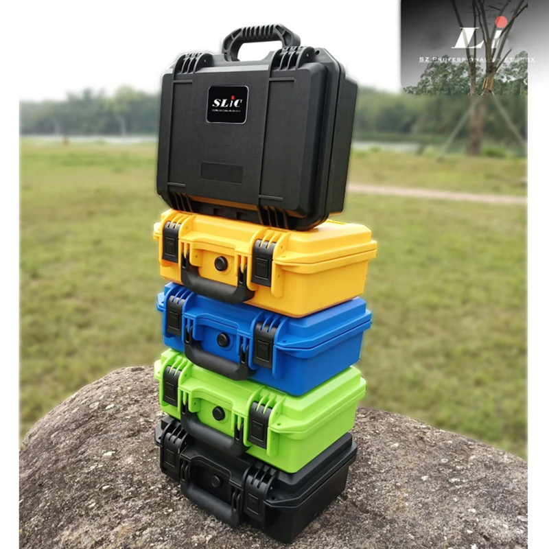 thickened multi color multi function toolbox safety protection box slr camera box equipment waterproof binstrument box with foam free global shipping