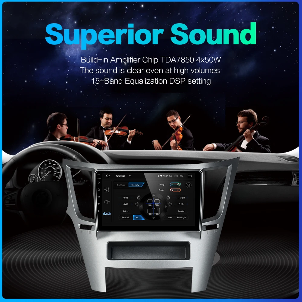 Dasaita автомобиль 1 din радио Android 10 0 TDA7850 для Subaru Legacy Outback 2009 2010 2011 2012 2013 2014 USB MP3 9 &quotIPS