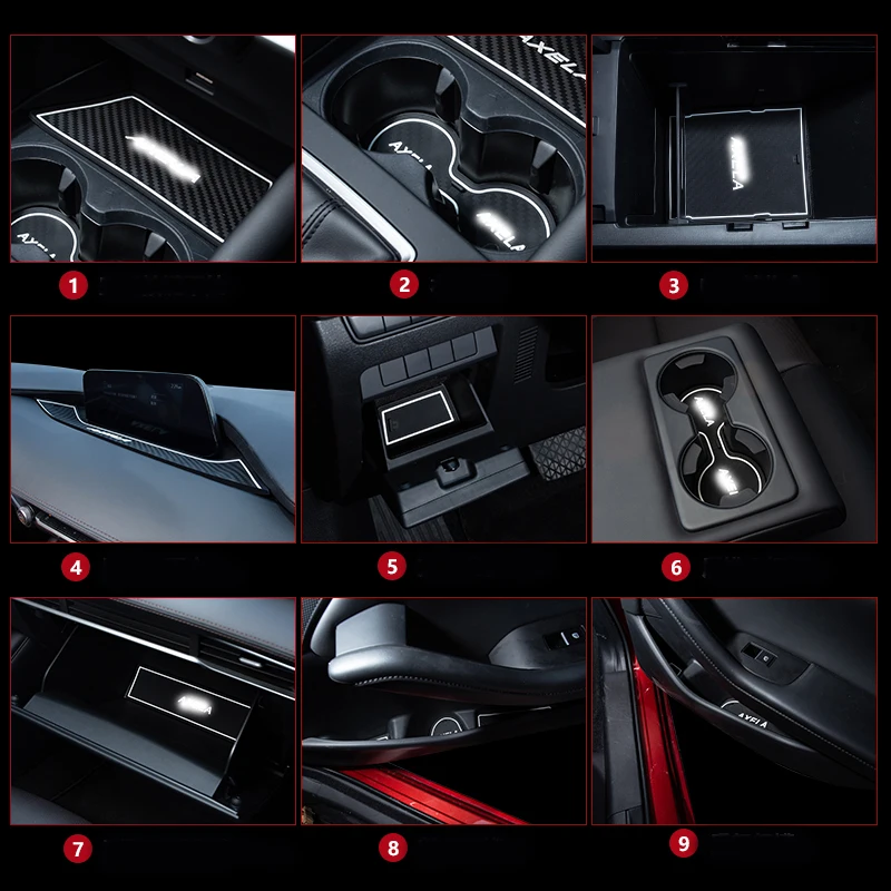15 шт. Нескользящие Коврики для дверей Mazda 3 2020| |