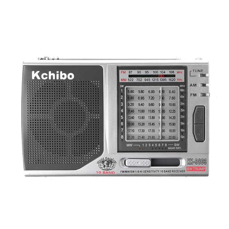 KK 9803 FM/MW/SW1 8 полный 10 диапазонный Высокочувствительный радиоприемник со складной