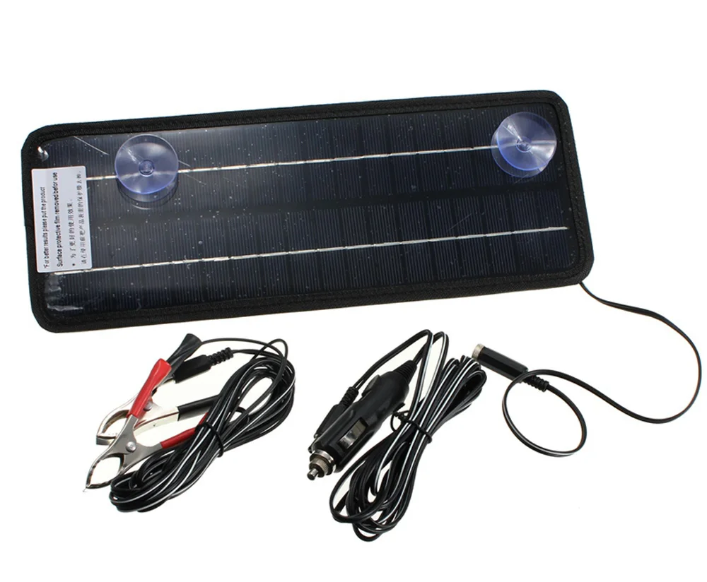 

Car Charger 12V 4.5W Solar Panel Portable Monocrystalline Solar Cell Charger DIY Module Battery System For Car Automobile Boat