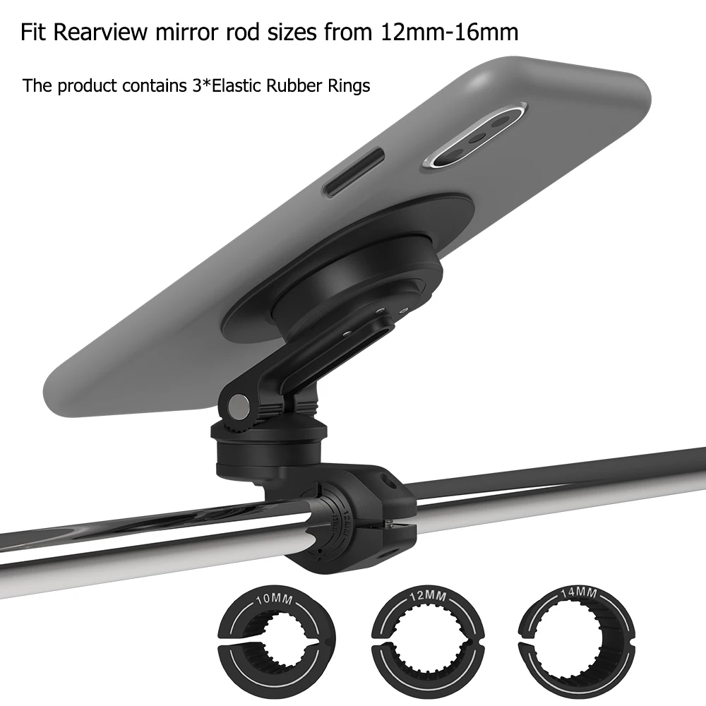 motorcycle bicycle rearview mirror mount phone holder 360 degree mobile phone stands rearview mirror gps navigation bracket free global shipping