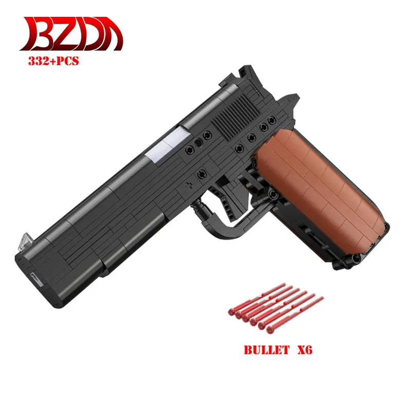 

BZDA 95 Automatic Rifles Gun Building Blocks PUBG AWM 98K Sniper Rifle Desert Eagle Pistol Toys For Birthday Gifts Friends