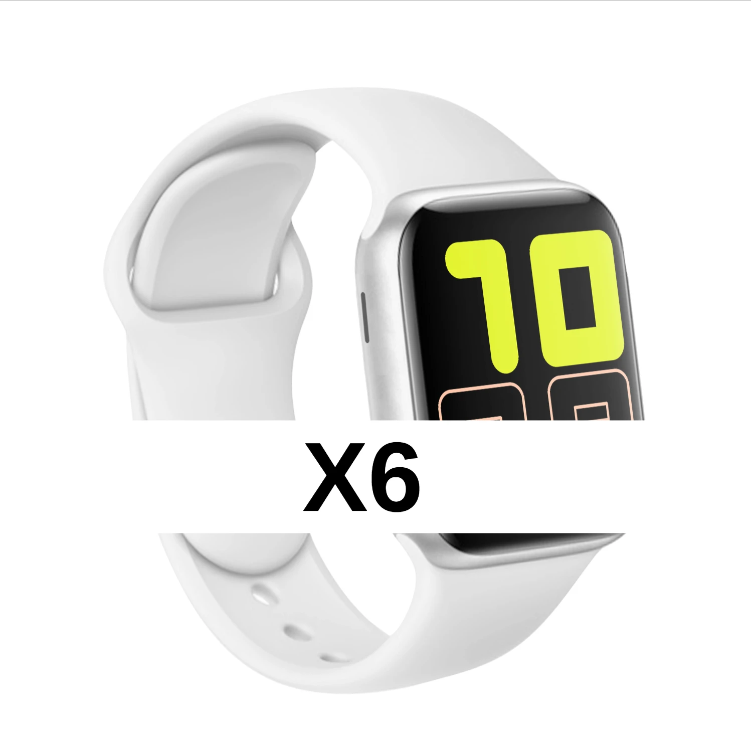 X6 full touch screen smartwatch Bluetooth call life waterproof heart rate blood pressure monitoring for Android Apple Passometer