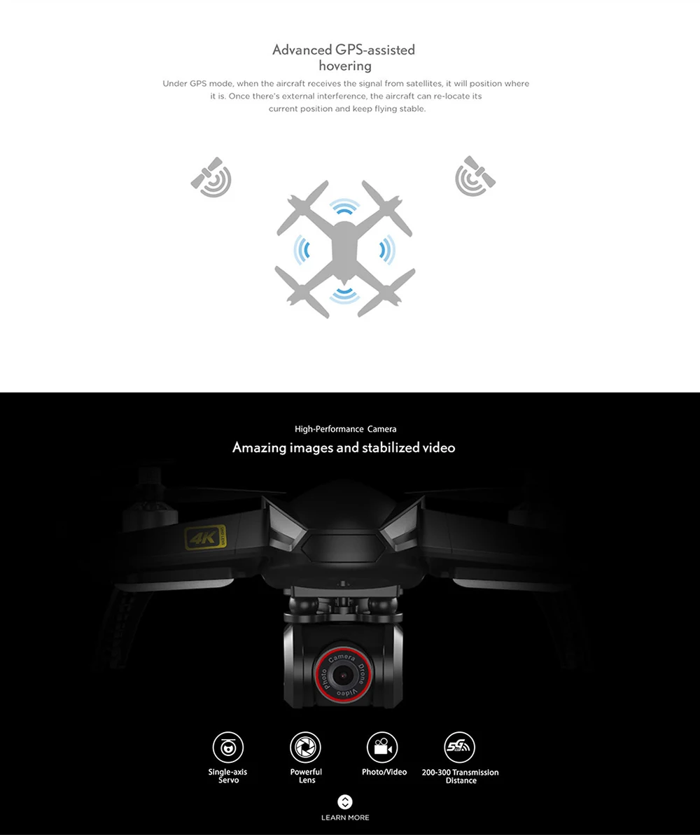 MJX Bugs B5W gps бесщеточный Профессиональный Дрон с камерой 5G WiFi FPV 4K Камера Режим следования за мной Квадрокоптер VS H117S Дрон