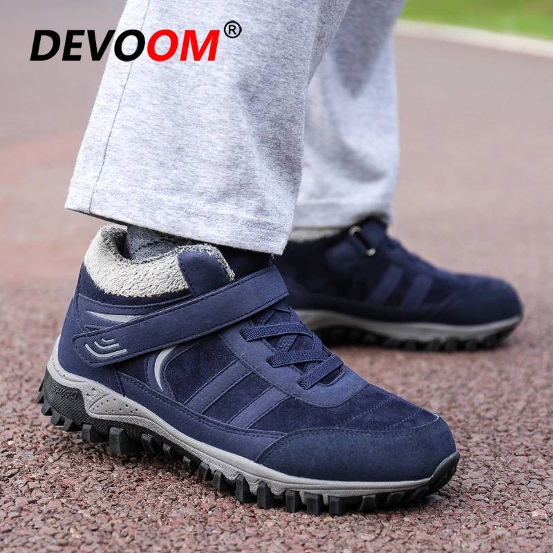 Зимняя походная обувь для улицы мужчин и женщин теплые водонепроницаемые