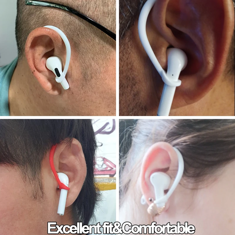 Sports Silicone Ear Hooks for Apple AirPods pro Accessories Anti-fall Bluetooth Earphone airpod 2 3 Holder Airpods 1 | Электроника