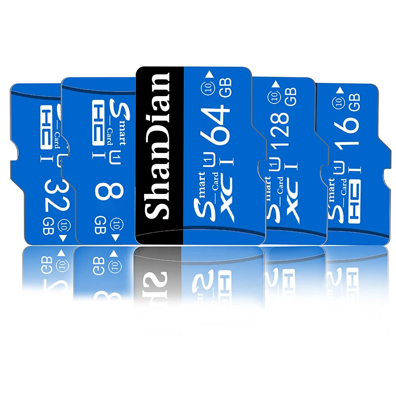 SHANDIAN карта памяти с реальной емкостью 8 ГБ 16 32 64 Гб 128 класс 10 Micro SD