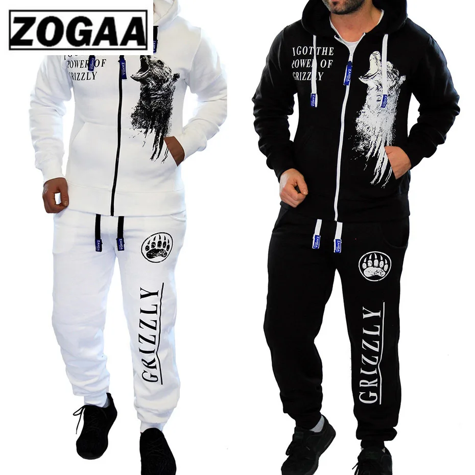 Комплект из 2 предметов: толстовка с длинным рукавом и штаны ZOGAA мужской