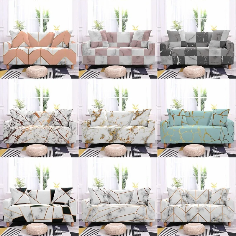 

3D Pattern Elastic Sofa Cover for Living Room Stretch Sofa Slipcover Single Sectional Sofa Covers Loveseat Sofa Seat Covers