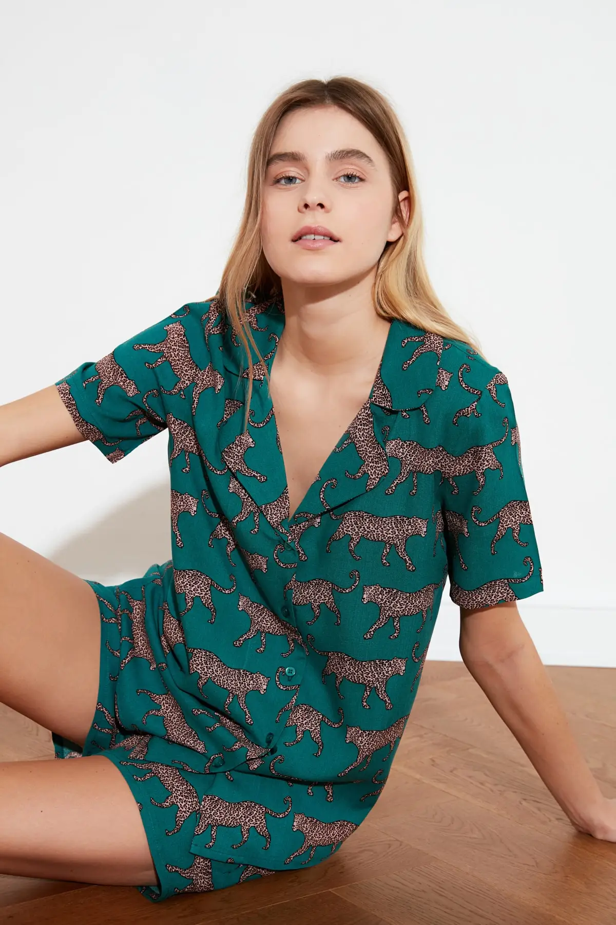 

Xfhh Trendyol Woven Pajamas set THMSS21PT0473
