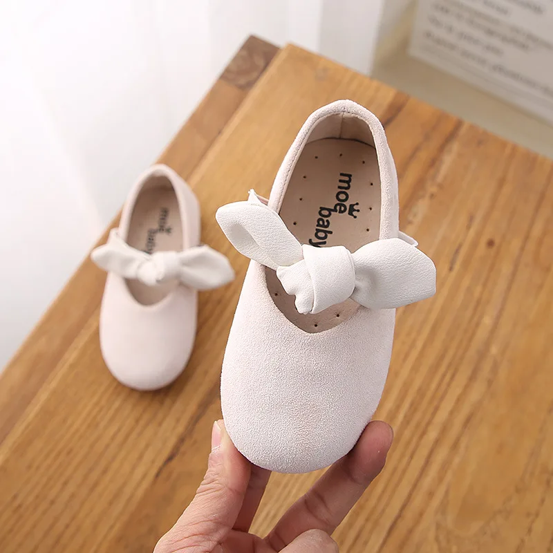 

2019 Spring New Children's Shoes Women's Princess Shoes Korean Version of Black Soft Bottom Peas Big Children Girls Shoes