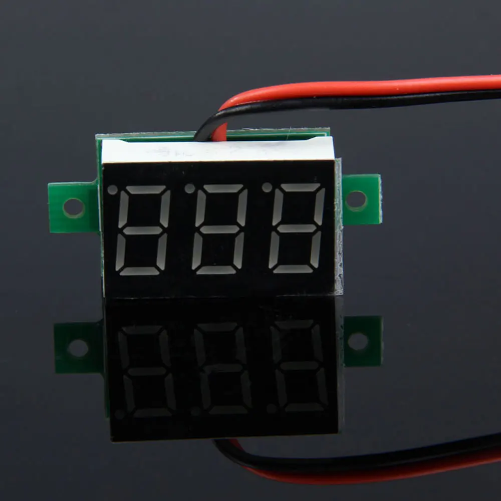 Мини DC 2 5-30 V светодиодный Панель Напряжение метр 3-цифровой Дисплей вольтметр V20D