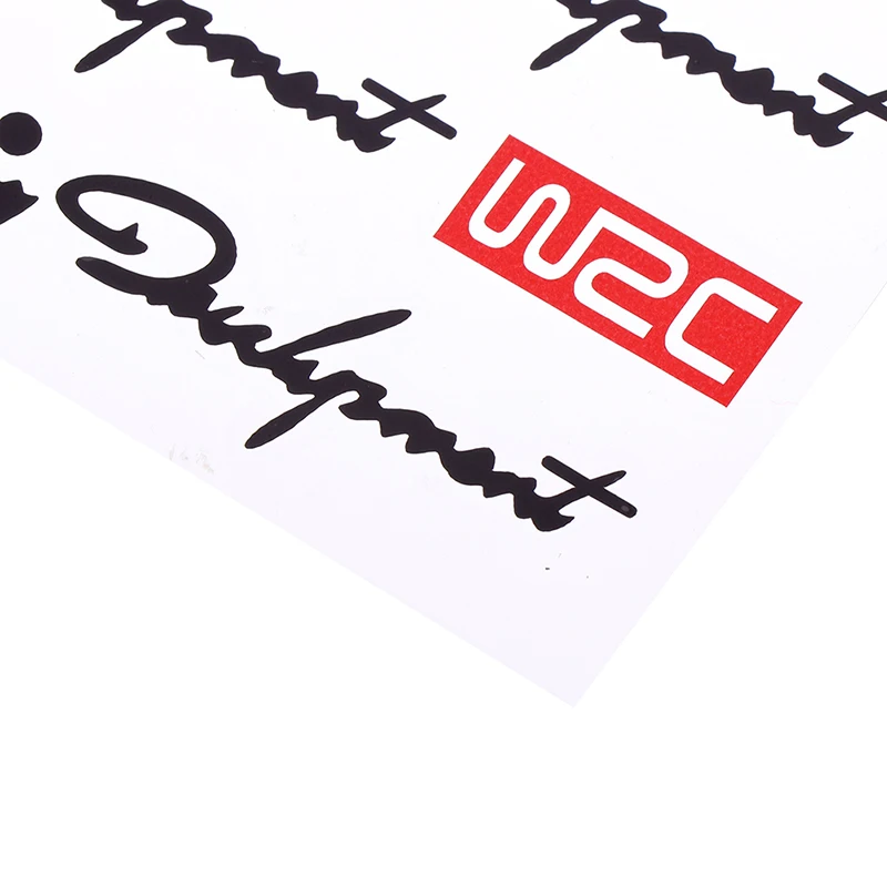 4 X Car Styling Fashion WRC World Racing Development Creative Car Door Handle Decals Design Stickers PVC Decals